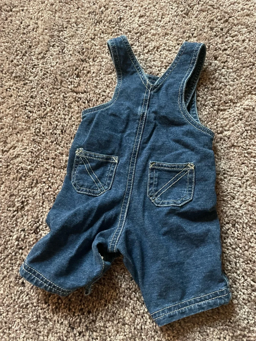 Classic Blue Denim Baby Overalls